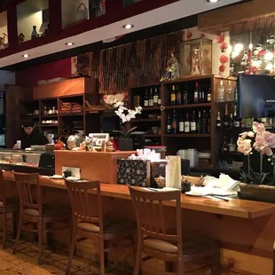 Comfortable Sushi Bar.