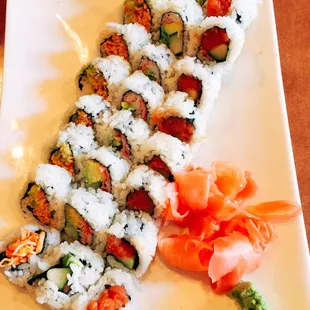 Rolls C - California roll, spicy California roll and spicy tuna roll