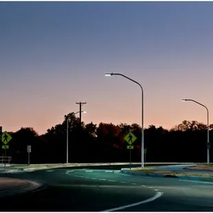 Beautiful Roy Road Lighting in Abq