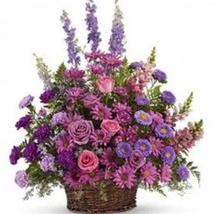 This is what was shown on their webpage. Gracie's lavender basket