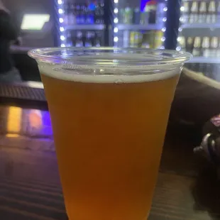 a glass of beer