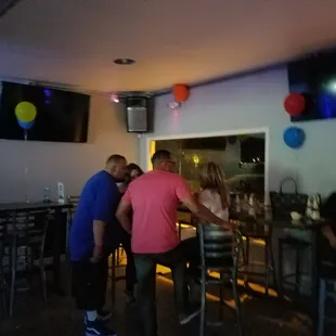 Tables by the DJ