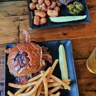 Smash burgers are top notch!  Especially with the jalepeños.(and bacon!)