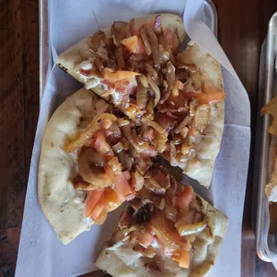 Flammkuchen. A different take on this dish, but darn delicious.