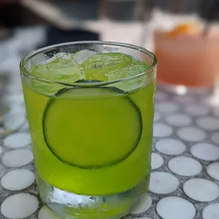 Aloe and Soju cocktail