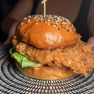 Spicy Fried Chicken Sando