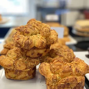 Asiago and Italian herbs cruffin