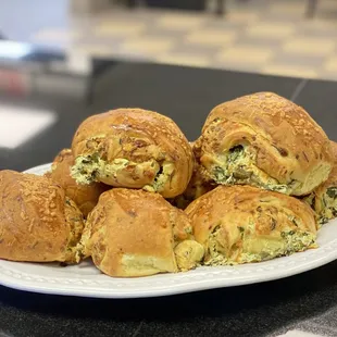 Spinach and cheese brioche