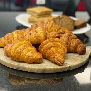croissants on a cutting board