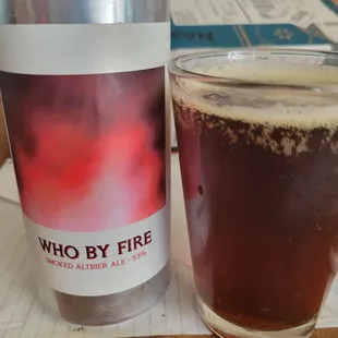 Who By Fire, a wonderful altbier!