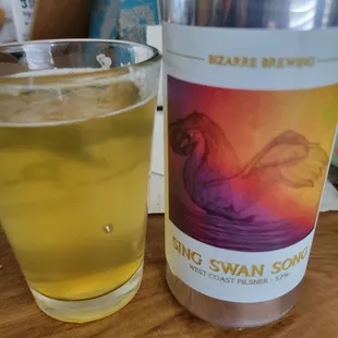 Sing Swan Song, a West Coast Pilsner.