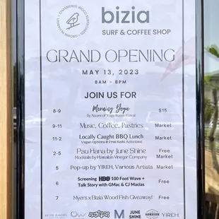 Grand Opening Sign - Saturday, May 13, 2023