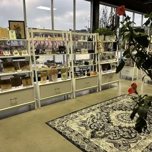 a display of flowers