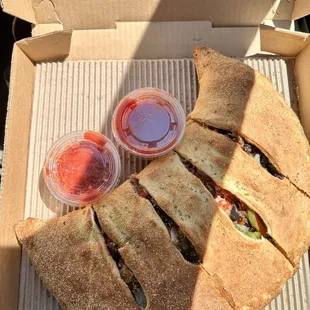 Veggie calzone