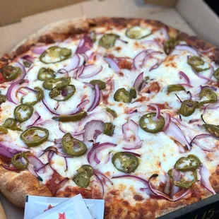 Jalapeño Onion Cheese Bizza