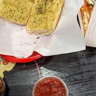 Garlic bread! Delicious!