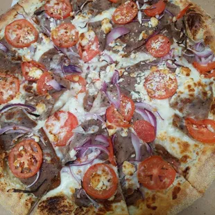 Lamb Gyro Pizza