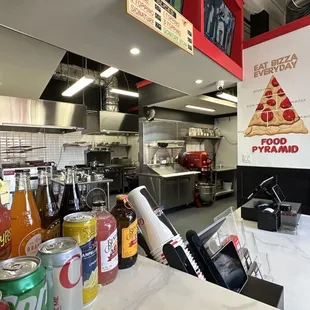 a view of a restaurant kitchen