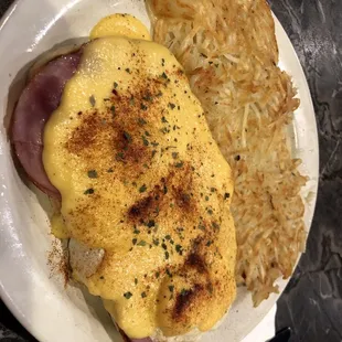 Eggs Benedict  and hasbrowns