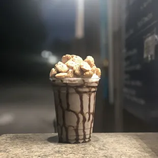 Cookie dough frappe