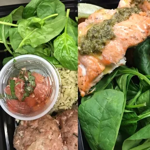 Here are some pictures of our meals all fresh! No frozen veggies! Menu rotates bi weekly! Bulk ordering available!