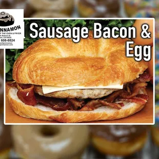 One of the most breakfast sandwiches, Bacon Sausage Egg &amp; Cheese