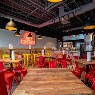 the interior of a restaurant