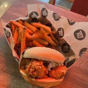 BJ Hot Chicken Sandwich