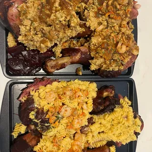 Stuffed Turkey Legs Added to Menu: Dressing / Mac &amp; Cheese
