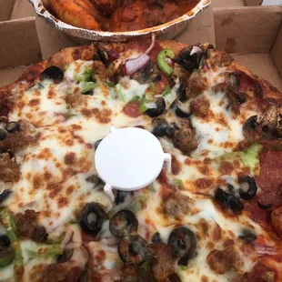 Pizza and wings