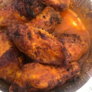 Wings with blue cheese