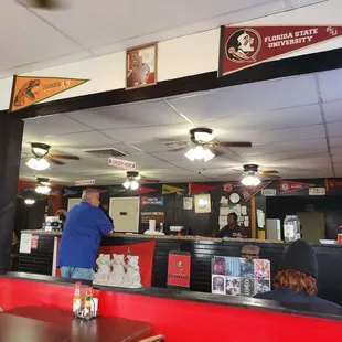 Sports team memorabilia everywhere