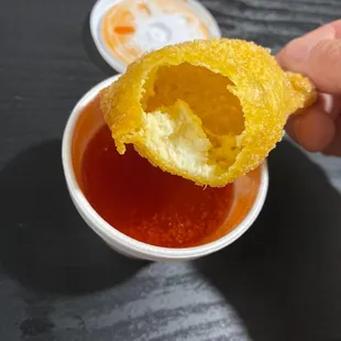 Krab rangoon - literally where is the filling?