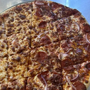 Half cheese half sweet heat.