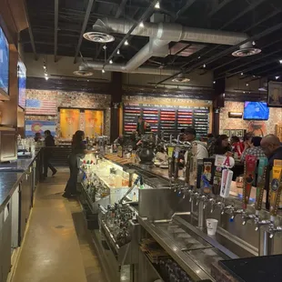 The bar area and our server, Davianna all the way to the back