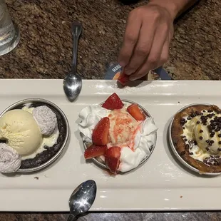 Pizookie Trio