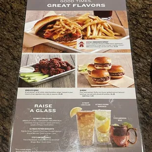 burgers, menu