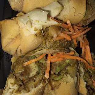 Rotten avocado eggrolls....DISGUSTING! This is SAVAGE to serve something to someone like this!