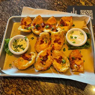 Crisp Potato Skins Platter