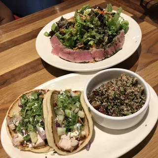 Enlightened Mediterranean Chicken Pita Tacos