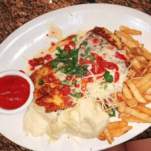 Chicken Parmesan-crusted Chicken