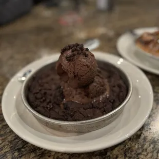 Triple Chocolate Pizookie Made With Ghirardelli