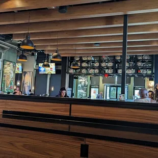the bar