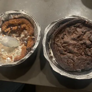 Triple Chocolate Pizookie Made With Ghirardelli