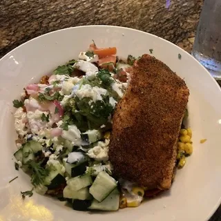 BJ's Brewhouse Bowl With Salmon*
