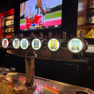 Beers on tap