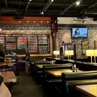interior, sushi and sashimi