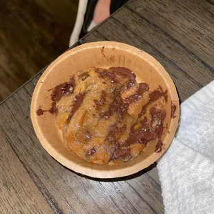 Blob of uncooked cookie dough