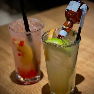 two cocktails