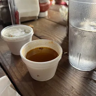 This is their Au Jus, I would say it's more of an Au No.